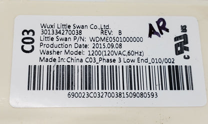 OEM Replacement for GE Washer Control 301334270038