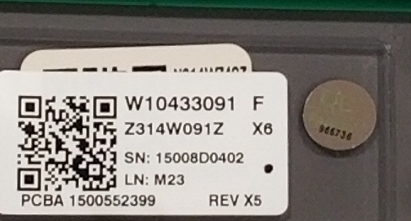 OEM Replacement for Whirlpool Washer Control  W10433091