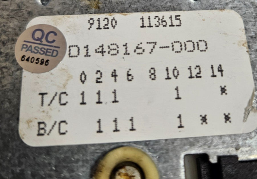 OEM Replacement for Frigidaire Washer Timer D148167-000
