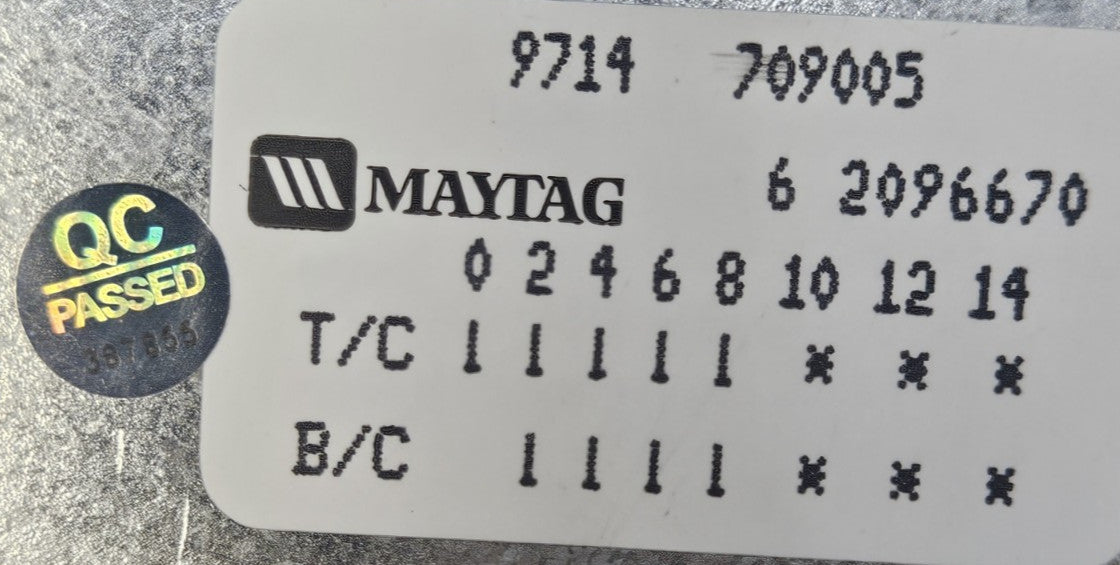 OEM Replacement for Maytag Washer Timer 62096670