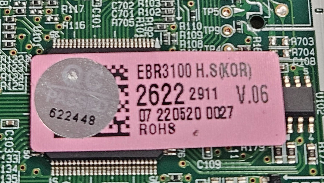 OEM Replacement for LG Dryer Control EBR31002622