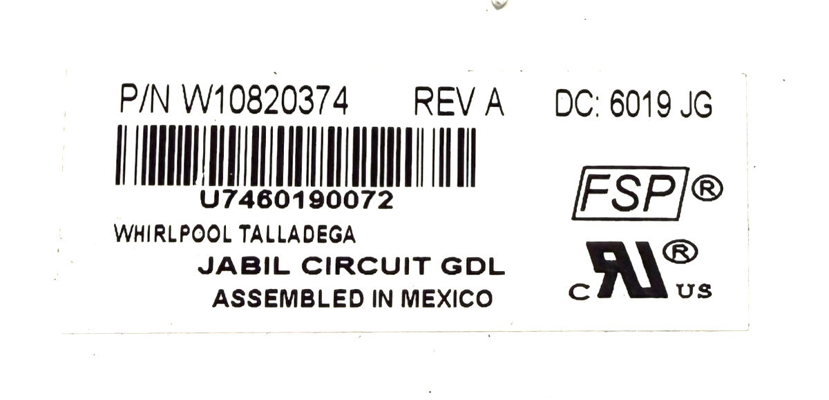 OEM Replacement for Whirlpool Dispenser Control W10820374
