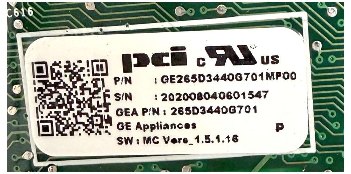 OEM Replacement for GE Dishwasher Control 265D3440G701