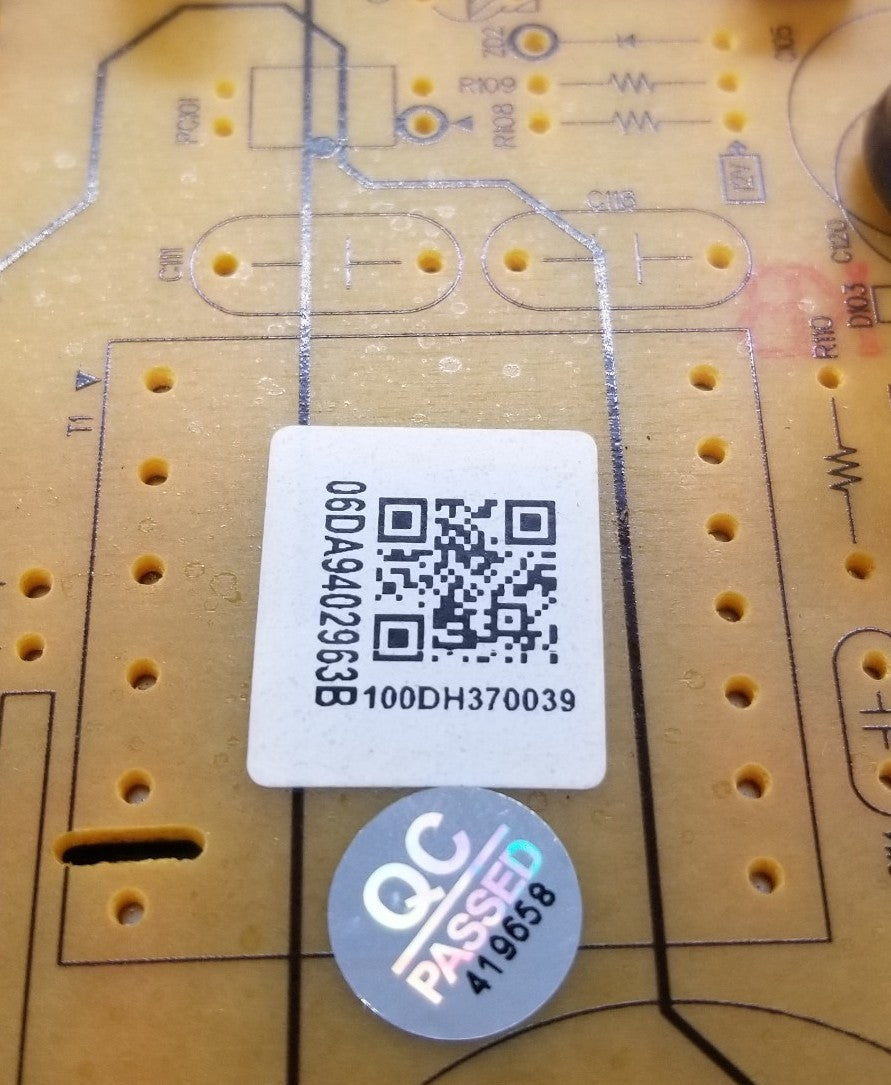 OEM Replacement for Samsung Control Board DA94-02963B