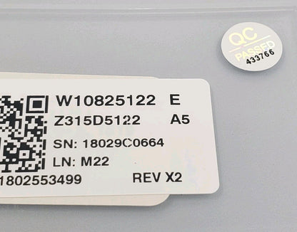 OEM Replacement for Maytag Dryer Control Panel W10825122    -