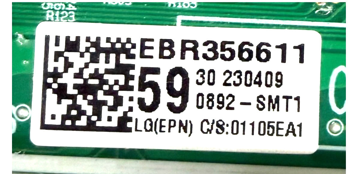 OEM Replacement for LG Washer UI Control EBR35661159