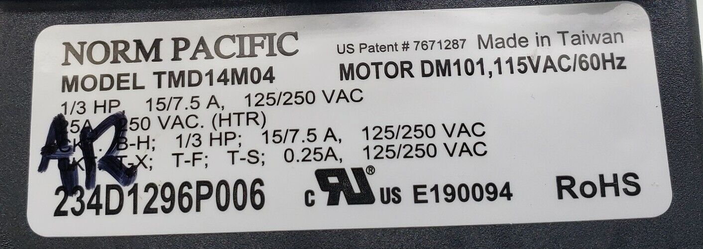 Genuine OEM Replacement for GE Dryer Timer 234D1296P006