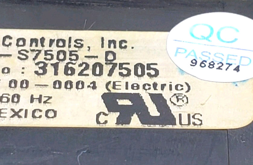 OEM Replacement for Frigidaire Oven Control  316207505