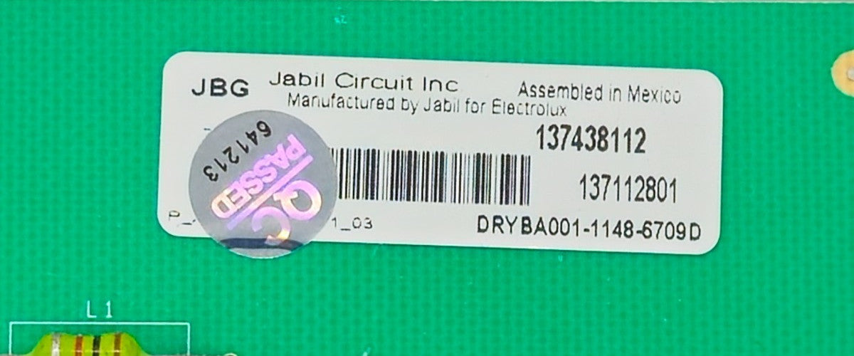 OEM Replacement for Frigidaire Dryer Control 137438112