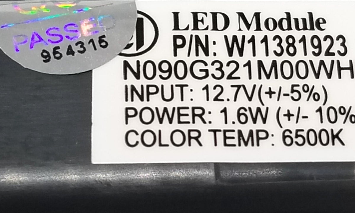 New OEM Replacement for KitchenAid Fridge LED Module  W11656923