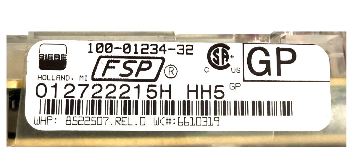 OEM Replacement for Whirlpool Range Control 8522507