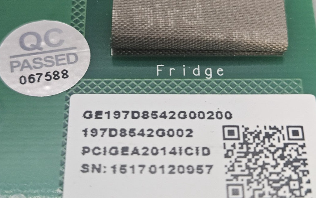OEM Replacement for GE Fridge Control 197D8542G002