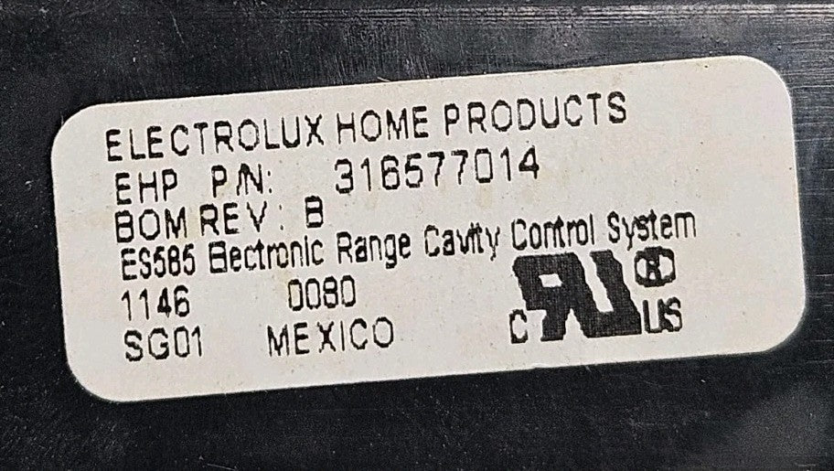 OEM Replacement for Electrolux Oven Main Control 316577014 -Needs pics