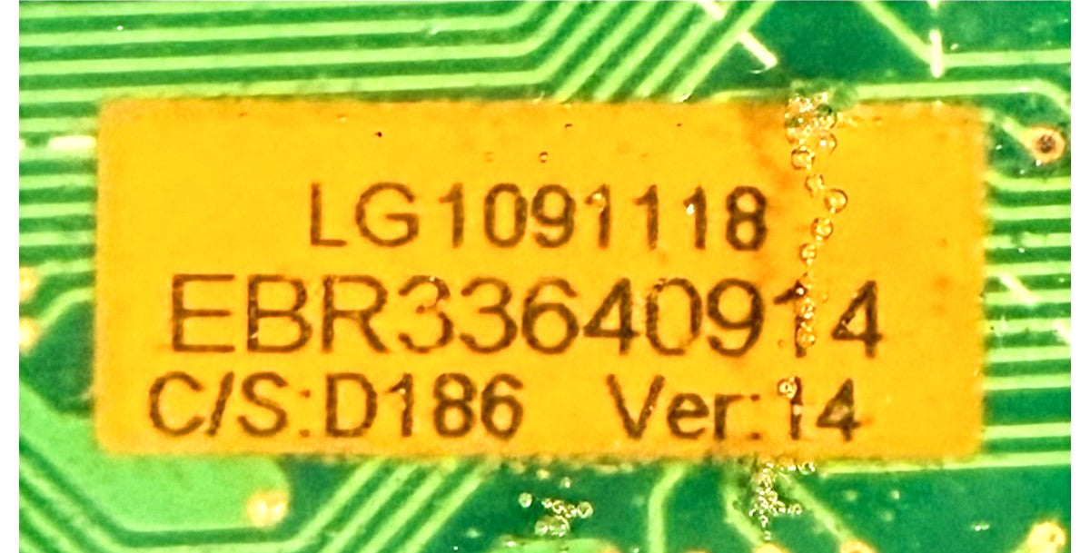 OEM Replacement for LG Dryer Main Control EBR33640914
