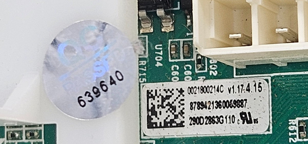 OEM Replacement for GE Washer Control 290D2863G110