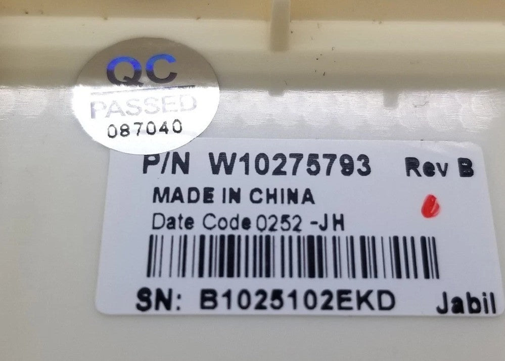 OEM Replacement for Whirlpool Washer Control W10275793