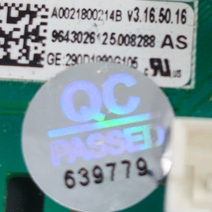 OEM Replacement for GE Washer Control Board 0021800214