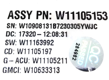 OEM Replacement for Kenmore Washer Control Board W11105153