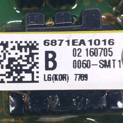 OEM Replacement for LG Washer Control Board 6871EA1016B