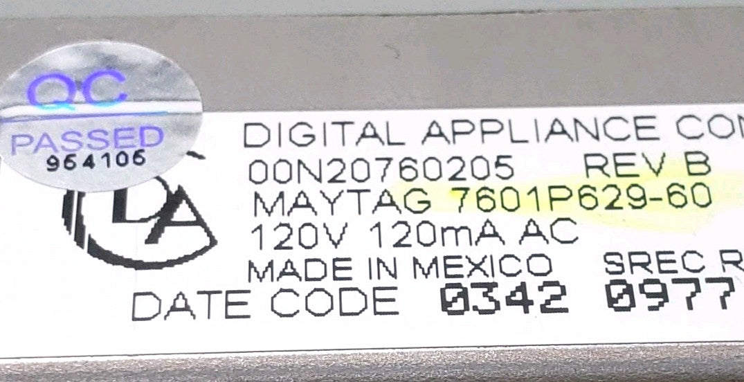 OEM Replacement for Maytag Oven Control  7601P629-60