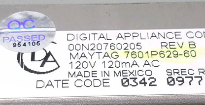 OEM Replacement for Maytag Oven Control  7601P629-60