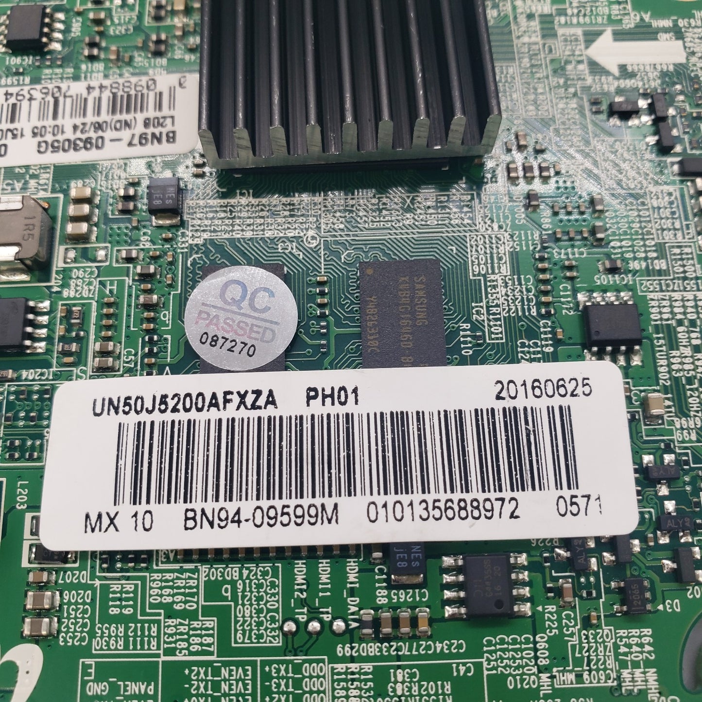 New OEM Replacement for Samsung TV Main Board BN97-09305G