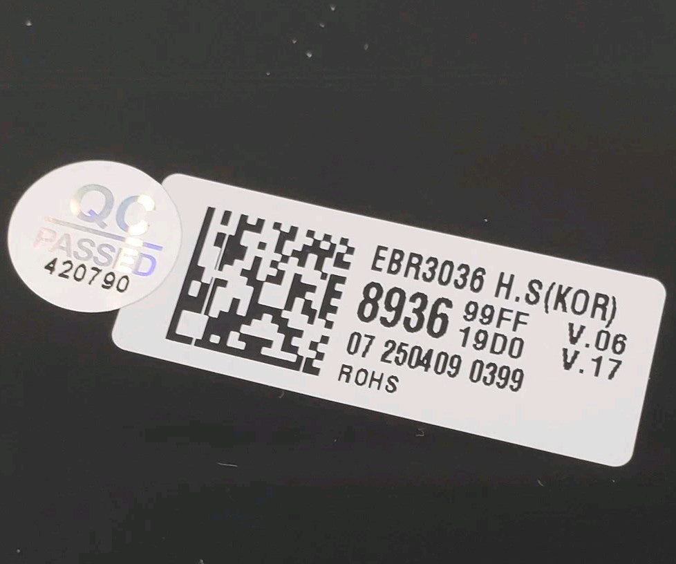 New OEM Replacement for LG Washer Control Panel EBR30368936