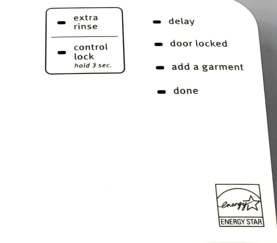 Genuine OEM Replacement for Whirlpool Washer Control Panel W10491031