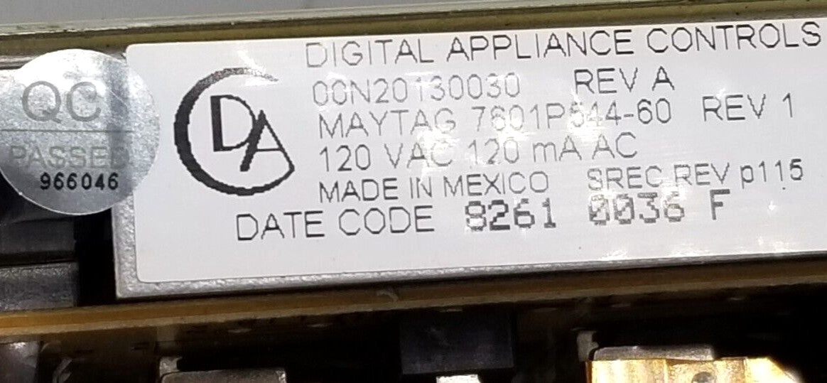 OEM Replacement for Jenn-Air Oven Control  7601P544-60