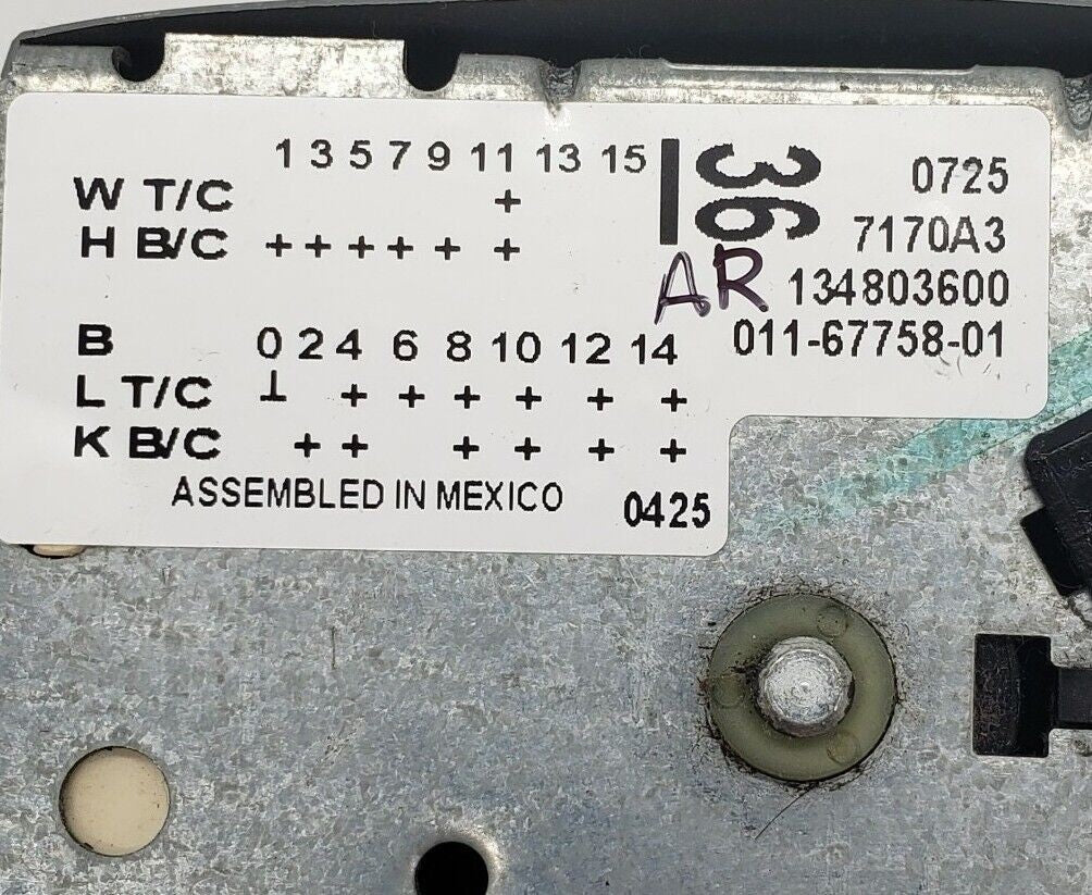 OEM Replacement for Frigidaire Washer Timer 134803600
