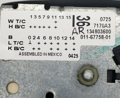 OEM Replacement for Frigidaire Washer Timer 134803600