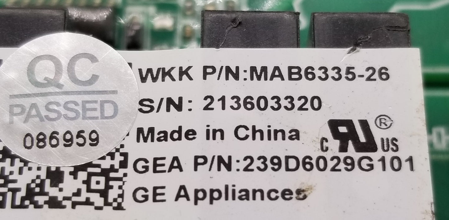 OEM Replacement for GE Refrigerator Control 239D6029G101