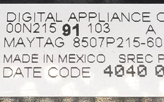 OEM Replacement for Maytag Range Control 8507P215-60