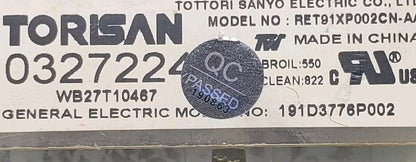 OEM Replacement for GE Oven Control 191D3776P002 WB27T10467