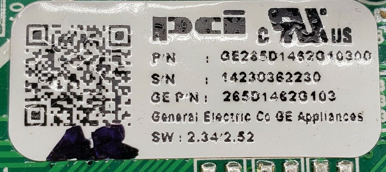 Genuine OEM Replacement for GE Dishwasher Control 265D1462G103