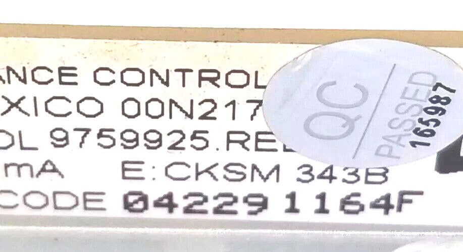 OEM Replacement for Whirlpool Oven Control  9759925     ~ ~