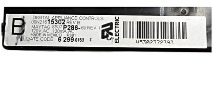 OEM Replacement for Whirlpool Range Control 8507P286-60
