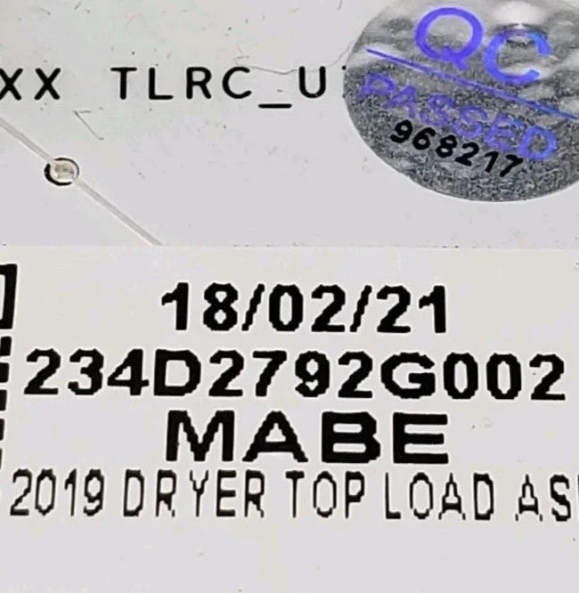 OEM Replacement for GE Dryer Control 234D2792G002 WE22X32178
