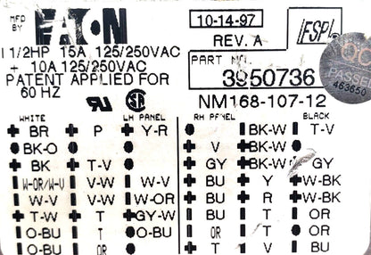 OEM Replacement for Whirlpool Washer Timer  3950736