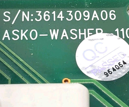 OEM Replacement for Asko Washer Control  3614309A06