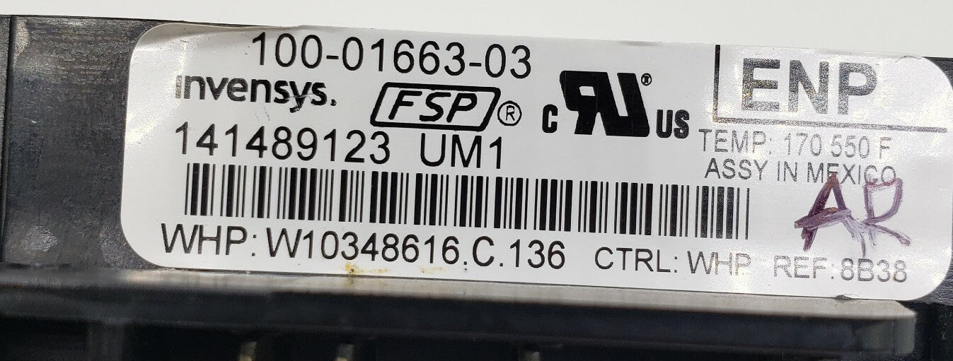 OEM Replacement for Whirlpool Range Control Board W10348616
