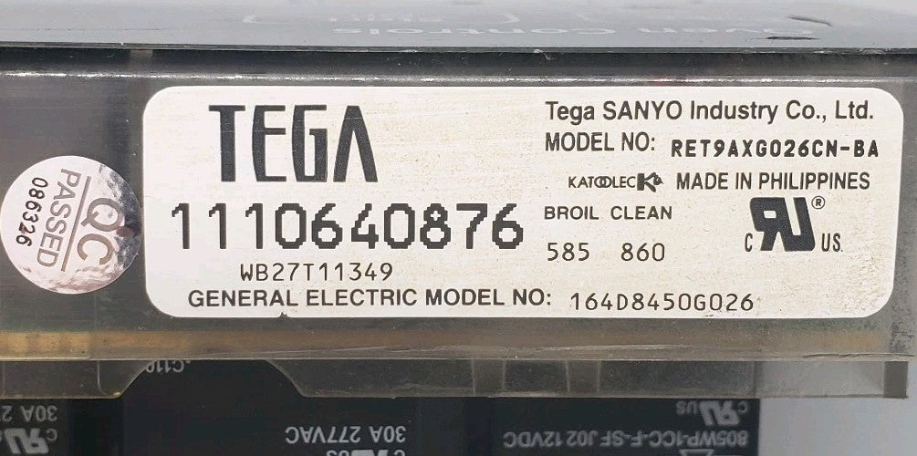 OEM Replacement for GE Oven Control Board 164D8450G026