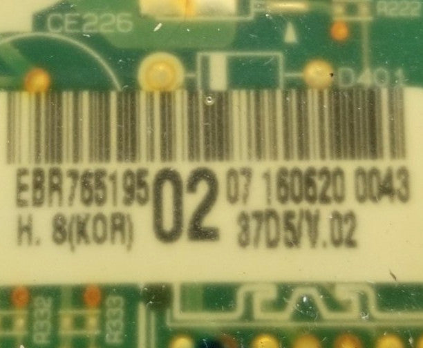 OEM Replacement for LG Washer Main PCB  EBR76519502