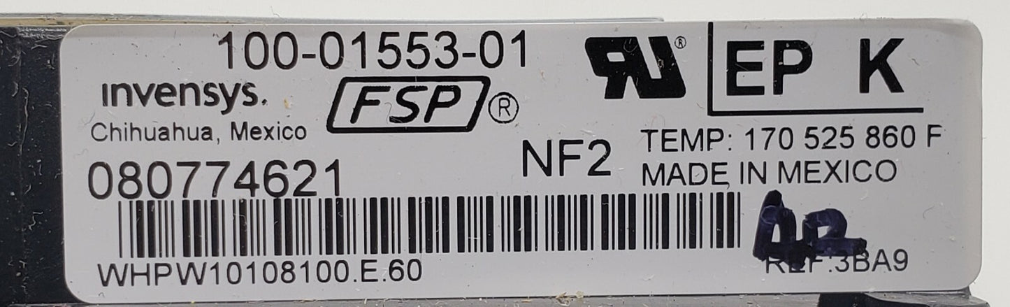 OEM Replacement for Whirlpool Range Control Board W10108100