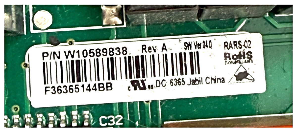 New Replacement for Whirlpool Fridge Control W10589838