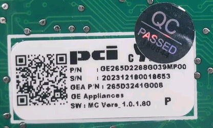 OEM Replacement for GE Dishwasher Control 265D3241G008
