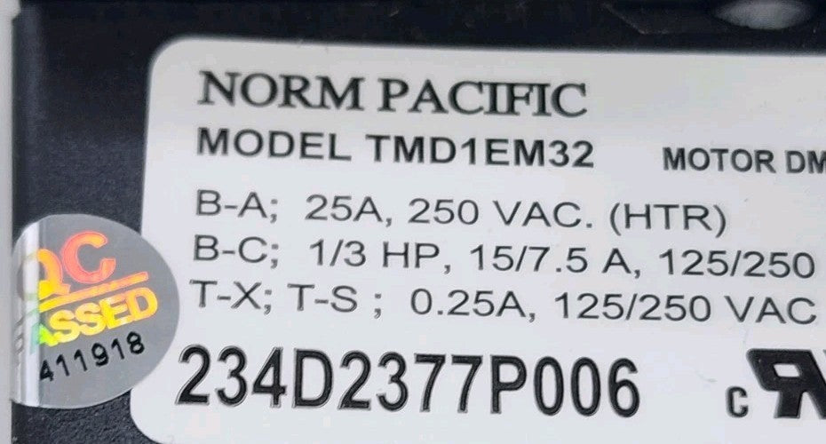 OEM Replacement for GE Dryer Timer 234D2377P006 WE04X3645