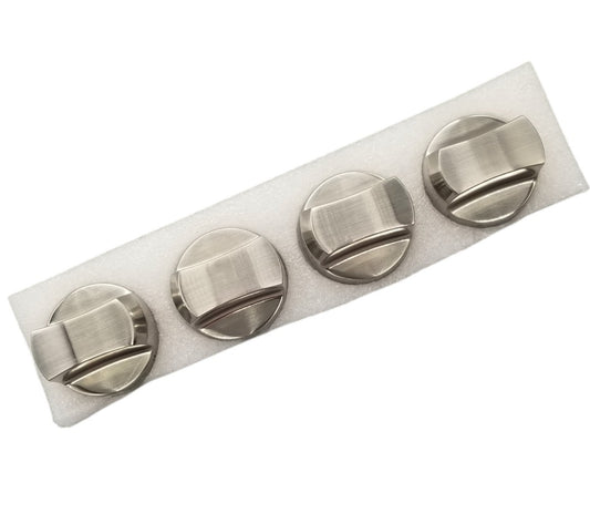 New OEM Forno Range Stainless Steel Knob Set 30402500470 1-Yr  To