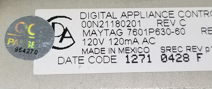 OEM  Replacement for Maytag Oven Control  7601P630-60