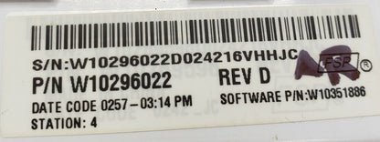 OEM Replacement for Whirlpool Washer Control W10296022